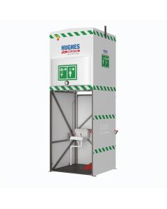 Hughes jacketed and insulated emergency tank shower for all environments
