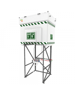 Hughes 2000L emergency tank shower fully assembled