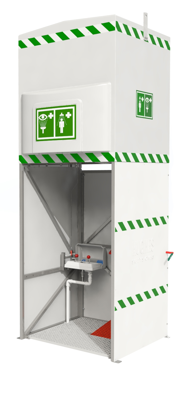 Hughes emergency tank shower